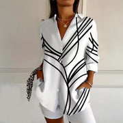 【Manga larga】Blusa informal vintage